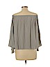 Lola & Sophie 100% Polyester Silver 3/4 Sleeve Blouse Size XS - photo 2