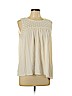 Ann Taylor LOFT 100% Rayon Ivory Sleeveless Blouse Size L - photo 1