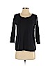 J.jill 100% Pima Cotton Black 3/4 Sleeve T-Shirt Size S (petite) - photo 1