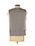 Elie Tahari Gray Short Sleeve Blouse Size S - photo 2