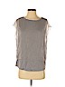 Elie Tahari Gray Short Sleeve Blouse Size S - photo 1
