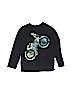 The Children's Place 100% Polyester Graphic Black Long Sleeve T-Shirt Size S (kids) - photo 1