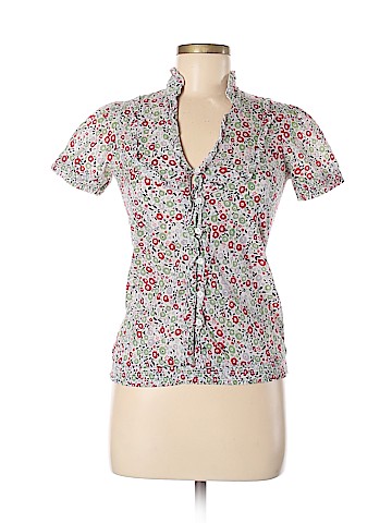 Charlotte Russe Short Sleeve Button-Down Shirt (view 1)
