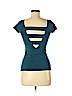 Garage Teal Short Sleeve Top Size M - photo 2