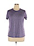 Danskin Now 100% Polyester Purple Active T-Shirt Size XL - photo 1
