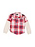 Carter's 100% Cotton Plaid Red Long Sleeve Button-Down Shirt Size 4 - photo 1