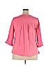 Charter Club Pink 3/4 Sleeve Top Size 2X - photo 2