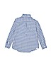 Crewcuts 100% Cotton Checkered-gingham Blue Long Sleeve Button-Down Shirt Size 6 - 7 - photo 2