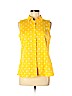 Talbots Yellow Sleeveless Button-Down Shirt Size 8 (petite) - photo 1