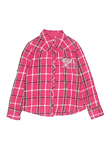 Justice Long Sleeve Button-Down Shirt (view 1)