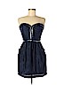 Rebecca Taylor 100% Silk Blue Casual Dress Size 4 - photo 1