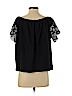 H&M 100% Cotton Black Short Sleeve Top Size M - photo 2