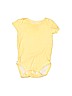 Child of Mine by Carter's 100% Cotton Yellow Short Sleeve Onesie Size 0-3 mo - photo 1