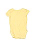 Child of Mine by Carter's 100% Cotton Yellow Short Sleeve Onesie Size 0-3 mo - photo 2