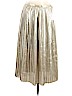 H&M 100% Polyester Silver Casual Skirt Size 8 - photo 1