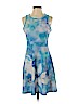 Dana Davis Blue Casual Dress Size M (petite) - photo 1