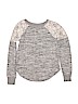 90 Degree by Reflex Lace Gray Pullover Sweater Size 7 - 8 - photo 1