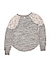 90 Degree by Reflex Lace Gray Pullover Sweater Size 7 - 8 - photo 2