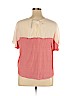 LC Lauren Conrad 100% Rayon Orange Short Sleeve Top Size XL - photo 2