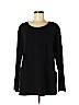 Lafayette 148 New York Black Long Sleeve Top Size M - photo 1