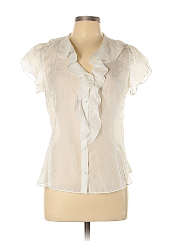Banana Republic Short Sleeve Silk Top (view 1)