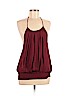 Rebecca Minkoff 100% Silk Burgundy Sleeveless Silk Top Size M - photo 1