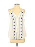 The Impeccable Pig 100% Rayon Ivory Tank Top Size S - photo 1