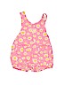OshKosh B'gosh 100% Cotton Solid Pink Overall Shorts 9-12 MO / 12 MO - photo 2