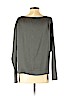 Garbe Luxe 100% Silk Gray Long Sleeve Silk Top Size S - photo 2