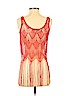 American Rag Cie 100% Acetate Orange Sleeveless Top Size S - photo 2