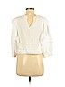 H&M 100% Viscose Ivory 3/4 Sleeve Blouse Size 6 - photo 2