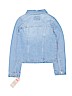 Levi's 100% Cotton Solid Blue Denim Jacket Size 10 - 12 - photo 2