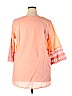 Woman Within 100% Cotton Orange Long Sleeve Top Size 18 (L) - photo 2