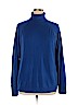 Karen Scott 100% Acrylic Blue Turtleneck Sweater Size 1X - photo 1
