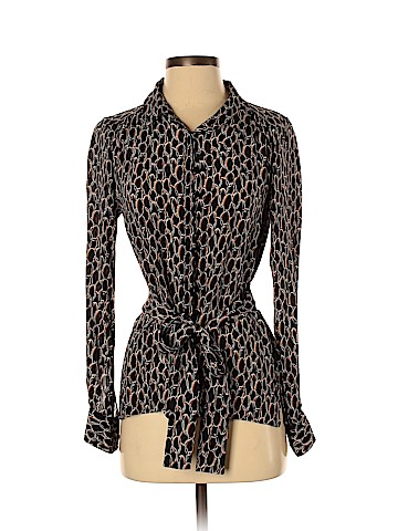 Falcon & Bloom Long Sleeve Silk Top (view 1)