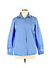Foxcroft Blue Long Sleeve Button-Down Shirt Size 14 - photo 1