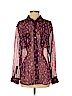 Equipment Purple Long Sleeve Blouse Size S - photo 1