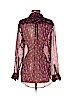 Equipment Purple Long Sleeve Blouse Size S - photo 2