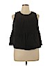 Who What Wear 100% Cotton Black Sleeveless Blouse Size XXL - photo 1