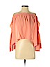 Double Zero 100% Polyester Pink Long Sleeve Blouse Size S - photo 1