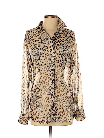 Equipment Long Sleeve Silk Top (view 1)