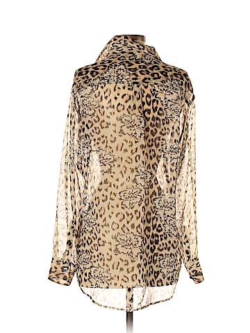 Equipment Long Sleeve Silk Top (view 2)