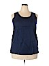 Woman Within 100% Cotton Blue Sleeveless Top Size 18 (L) - photo 1