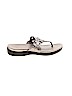 Circa Joan & David Silver Flip Flops Size 6 - photo 1