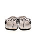 Circa Joan & David Silver Flip Flops Size 6 - photo 2