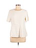 Ann Taylor 100% Polyester Ivory Short Sleeve Blouse Size 6 (petite) - photo 1