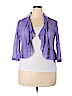 Connected Apparel Purple Cardigan Size 18 - photo 1