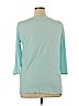 Ann Taylor LOFT 100% Cotton Green 3/4 Sleeve Top Size XL - photo 2