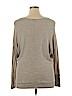 Lucy & Laurel 100% Cotton Tan Long Sleeve Top Size XL - photo 2