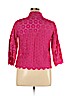 Liz Claiborne 100% Cotton Pink 3/4 Sleeve Blouse Size 14 - photo 2